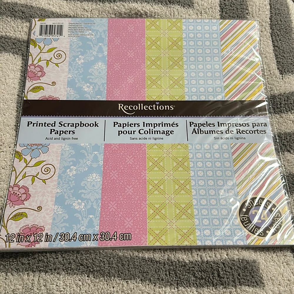 Recollections Scrapbook Paper